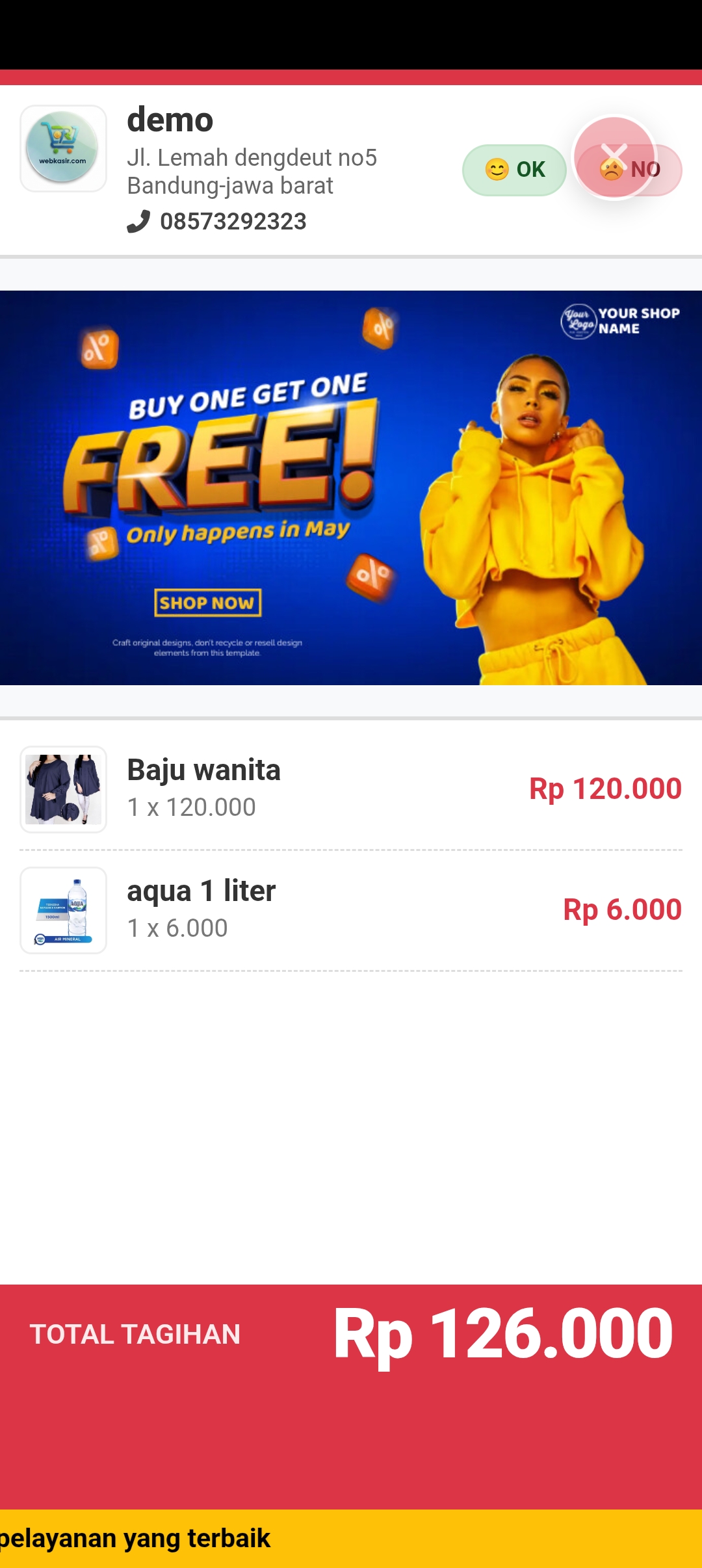 Support Dua Layar pelanggan